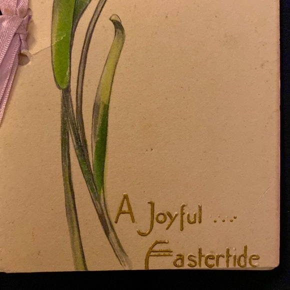 Antique Easter Greetings Card - Picture 2 of 5